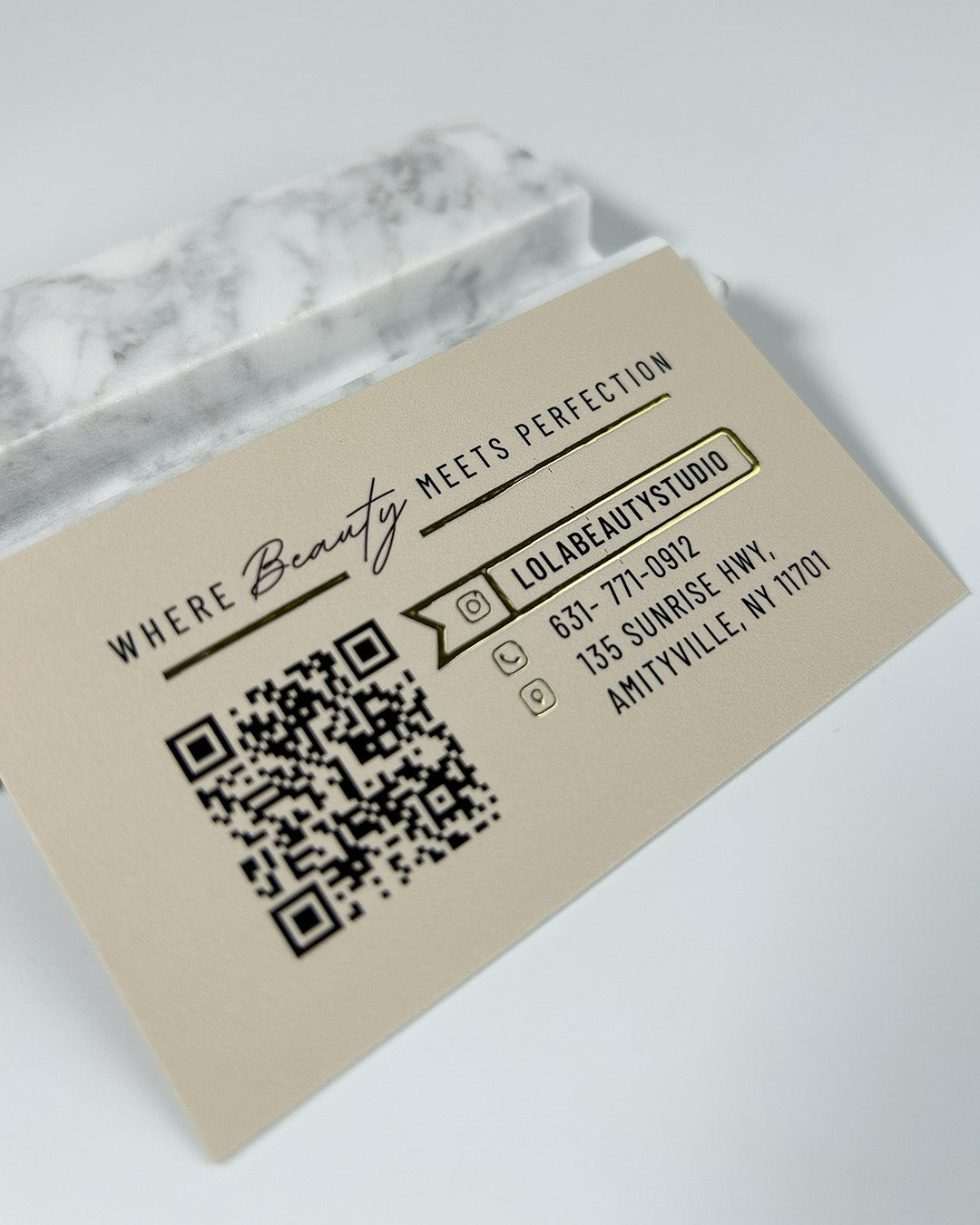 Luxury Metallic 3D Foil Business Cards
