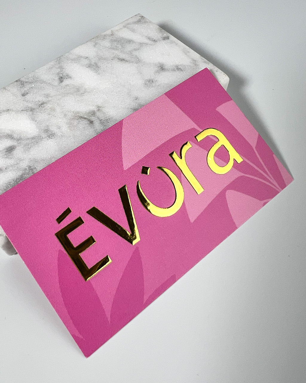 Metallic 3D Logo Business Cards