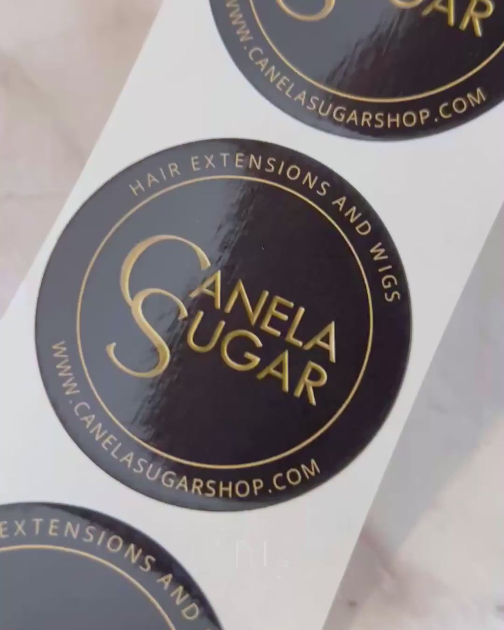 Glossy Roll Labels